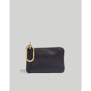 Madewell The Leather Carabiner Mini Pouch in Black ND062 Previously embossed